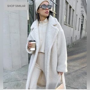 Oak + Fort Teddy Coat S BNWT